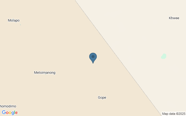 Kaart met locatie Makgadikgadi Pans